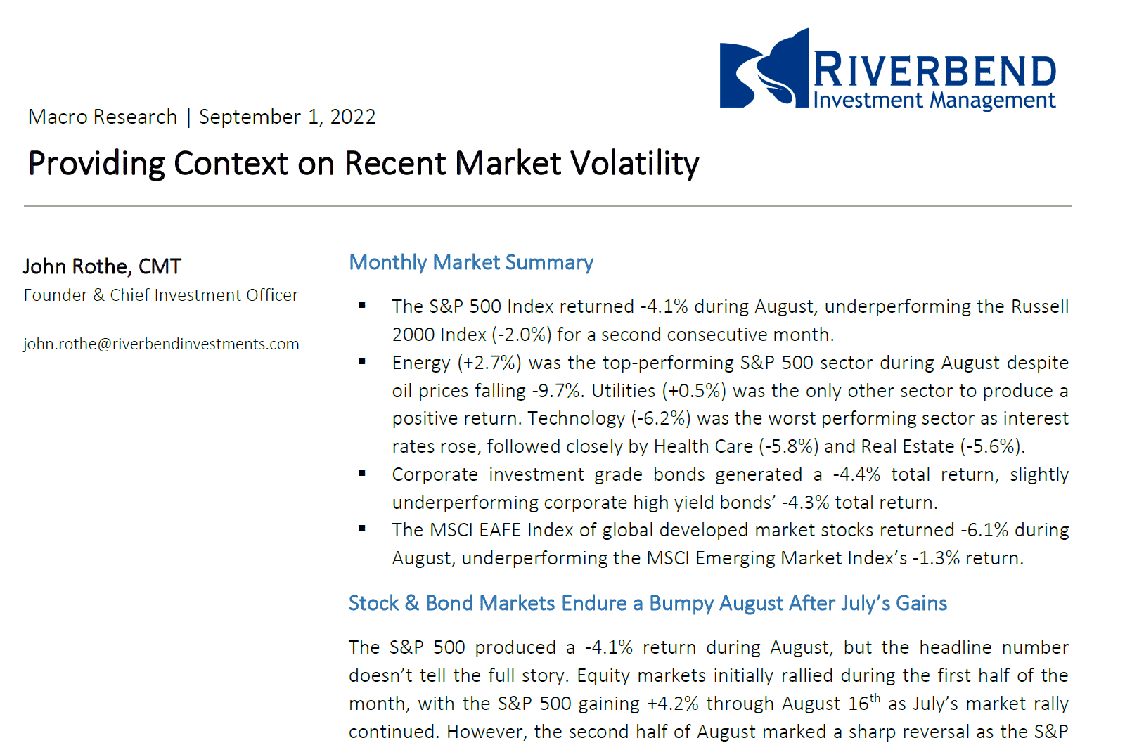 stock market research